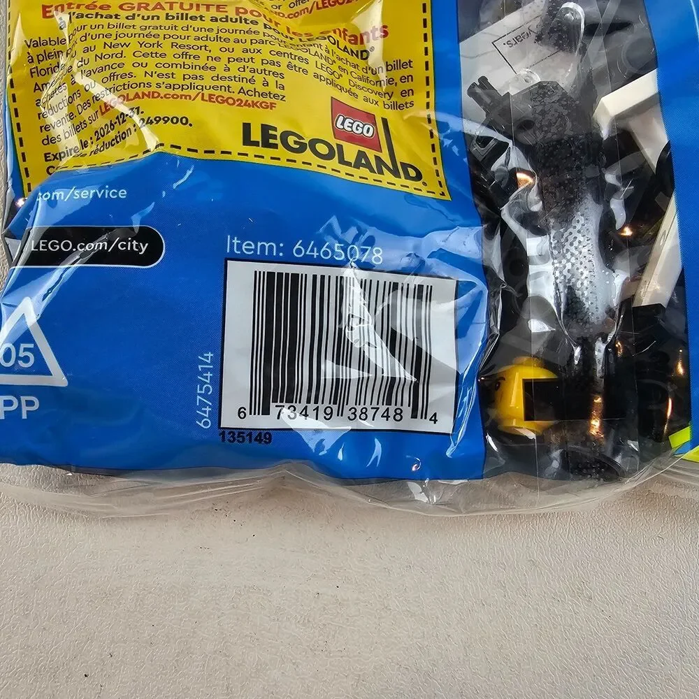 LEGO City 30664 Police Off-Road Buggy Car Polybag 35 Pieces Minifigure Sealed